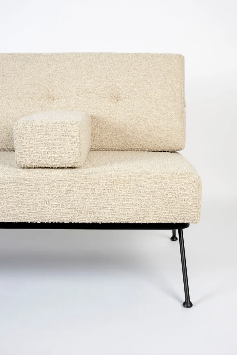 Zuiver Sofa Bowie – Beige, Stoff, 73,5 × 135 × 83 cm