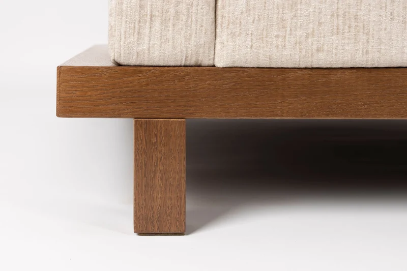 Zuiver Sofa Blossom 3-Sitzer – Sand, Stoff, 101 × 230 × 80 cm
