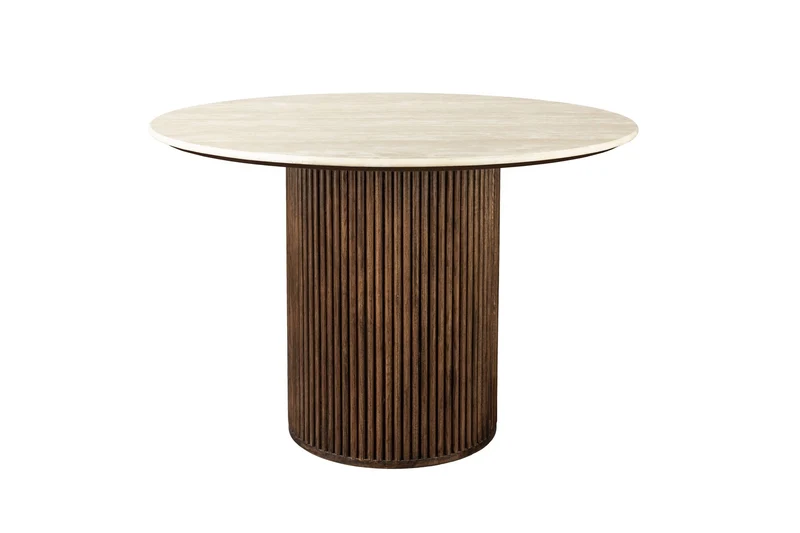 Dutchbone Esstisch Arda – Braun, Holz, 115 × 115 × 76,6 cm