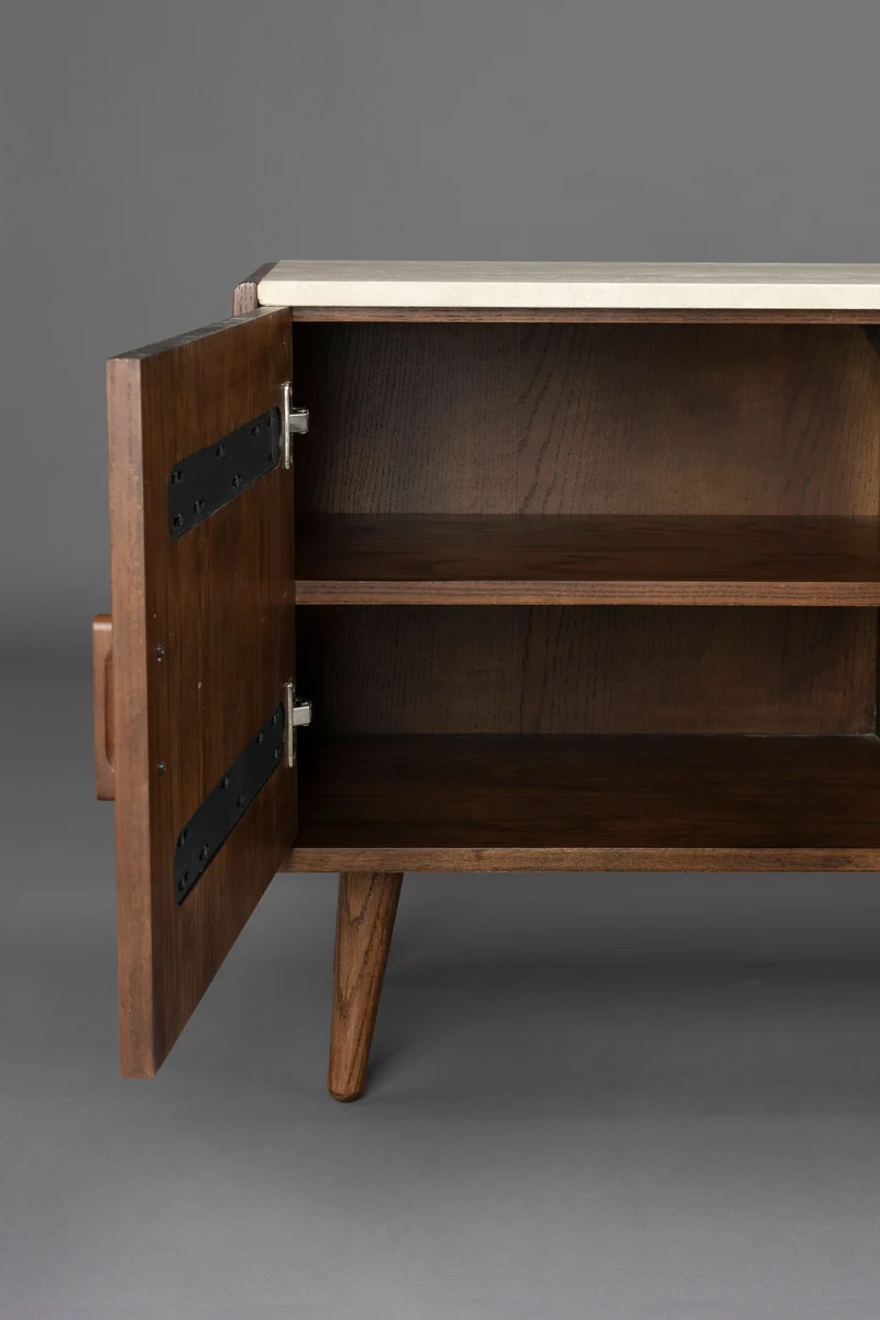 Dutchbone Sideboard Arda – Beige, Holz, 40 × 160 × 60 cm