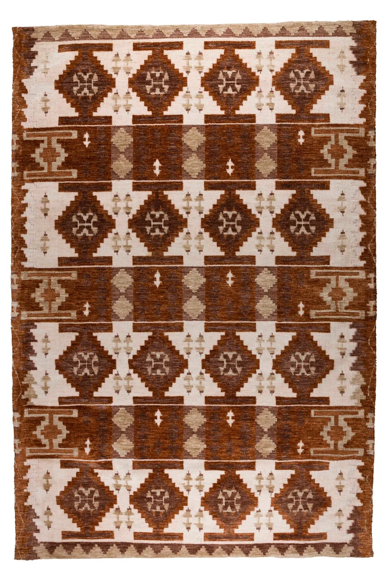 Dutchbone Teppich Maron 200 × 300 cm – Rot, Polyester