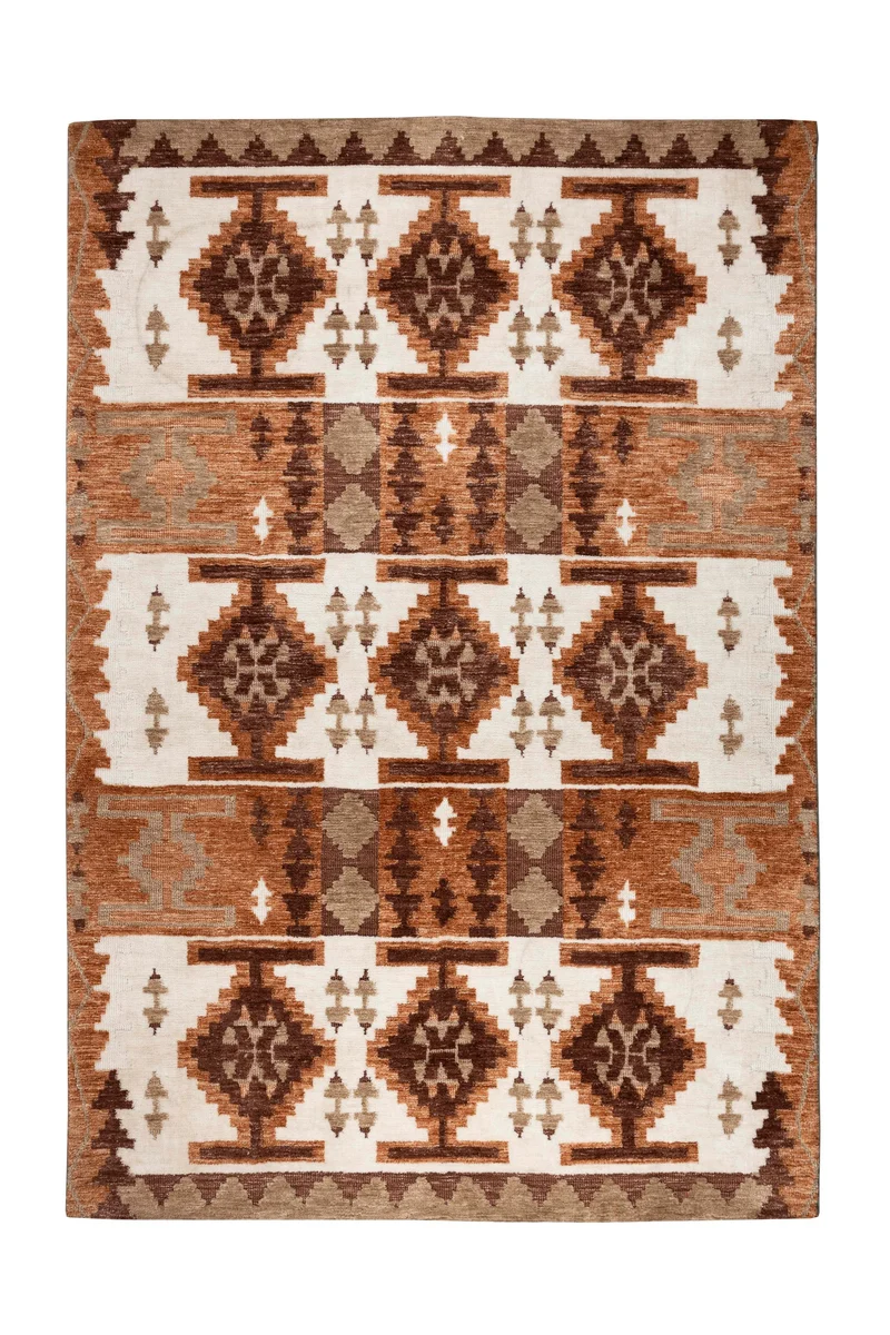 Dutchbone Teppich Maron 160 × 230 cm – Rot, Polyester