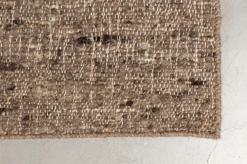 Dutchbone Teppich Briton 160 × 230 cm – Beige, Wolle