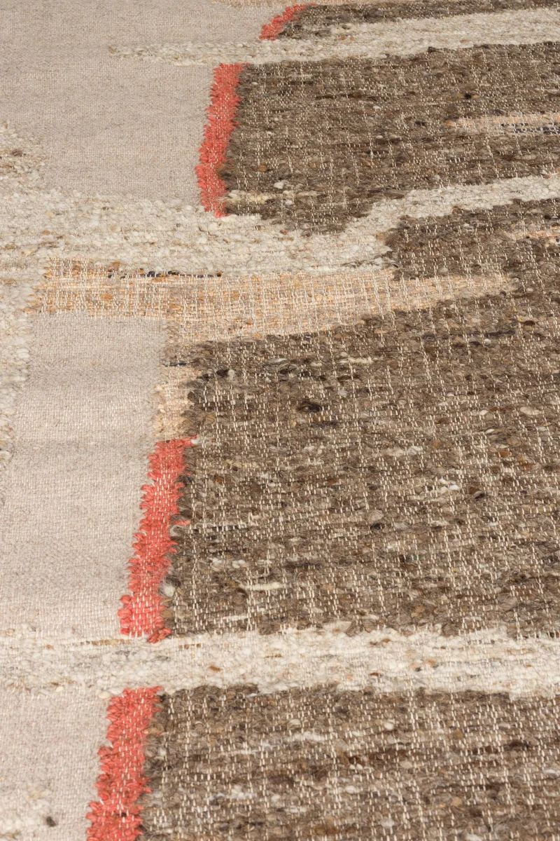 Dutchbone Teppich Briton 200 × 300 cm – Beige, Wolle