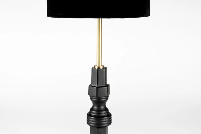Zuiver Tischleuchte Totem – Schwarz, Aluminium, 25,5 × 25,5 × 64,5 cm