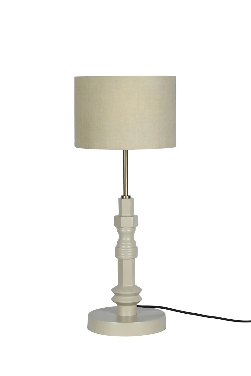 Zuiver Tischleuchte Totem – Beige, Aluminium, 26 × 26 × 65 cm