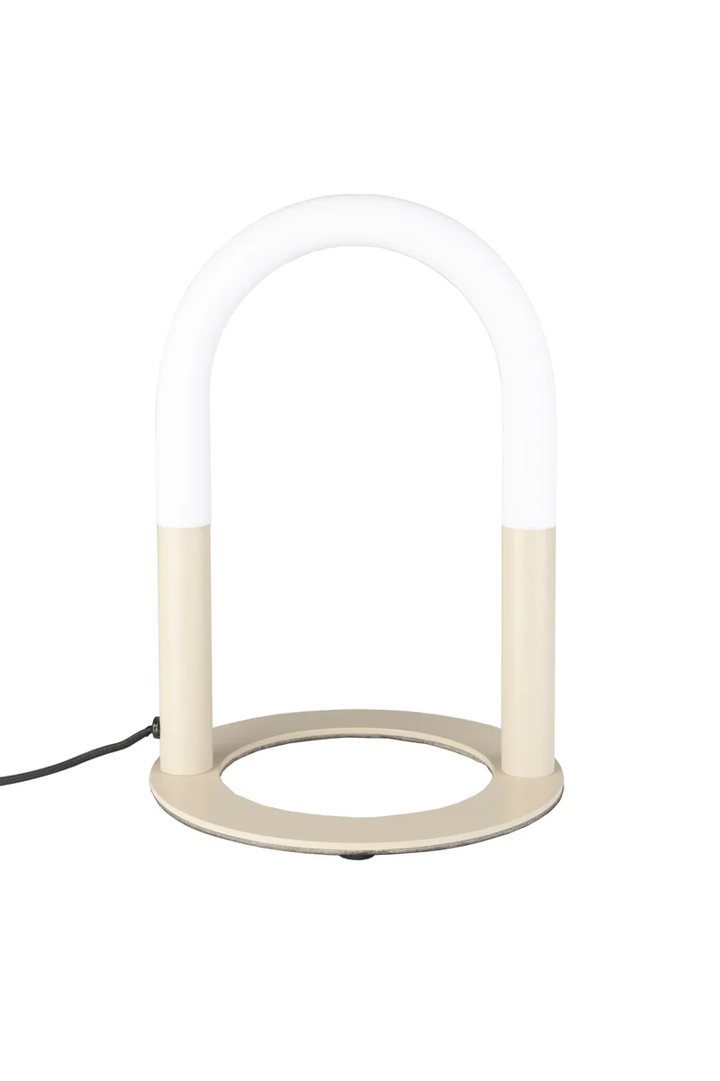 Zuiver Tischleuchte Arch – Beige, Eisen, 25 × 25 × 36 cm