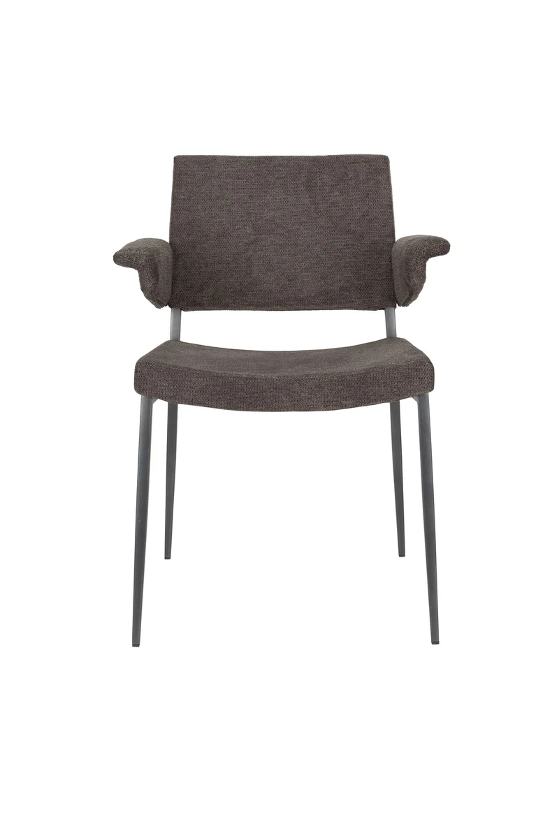 Dutchbone Sessel Portland – Grau, Polyester, 57,5 × 49,5 × 81,5 cm, 2er-Set