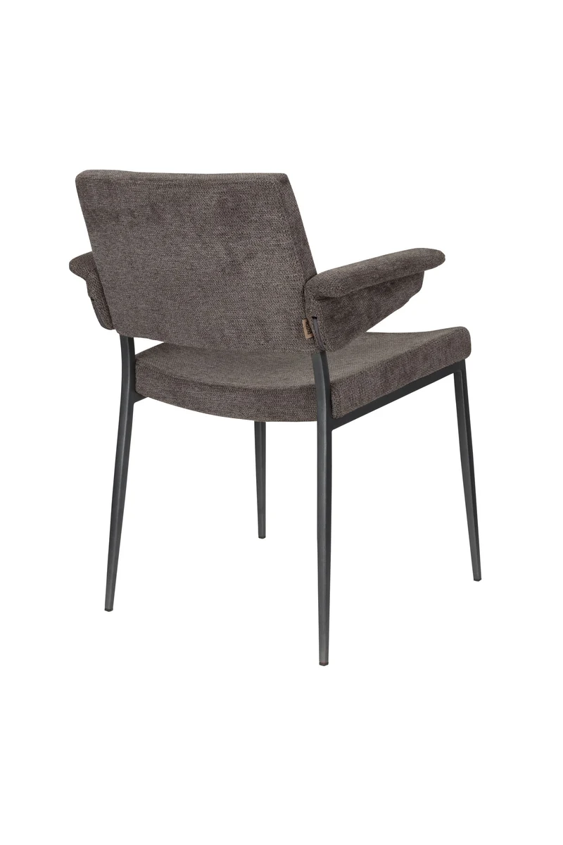 Dutchbone Sessel Portland – Grau, Polyester, 57,5 × 49,5 × 81,5 cm, 2er-Set