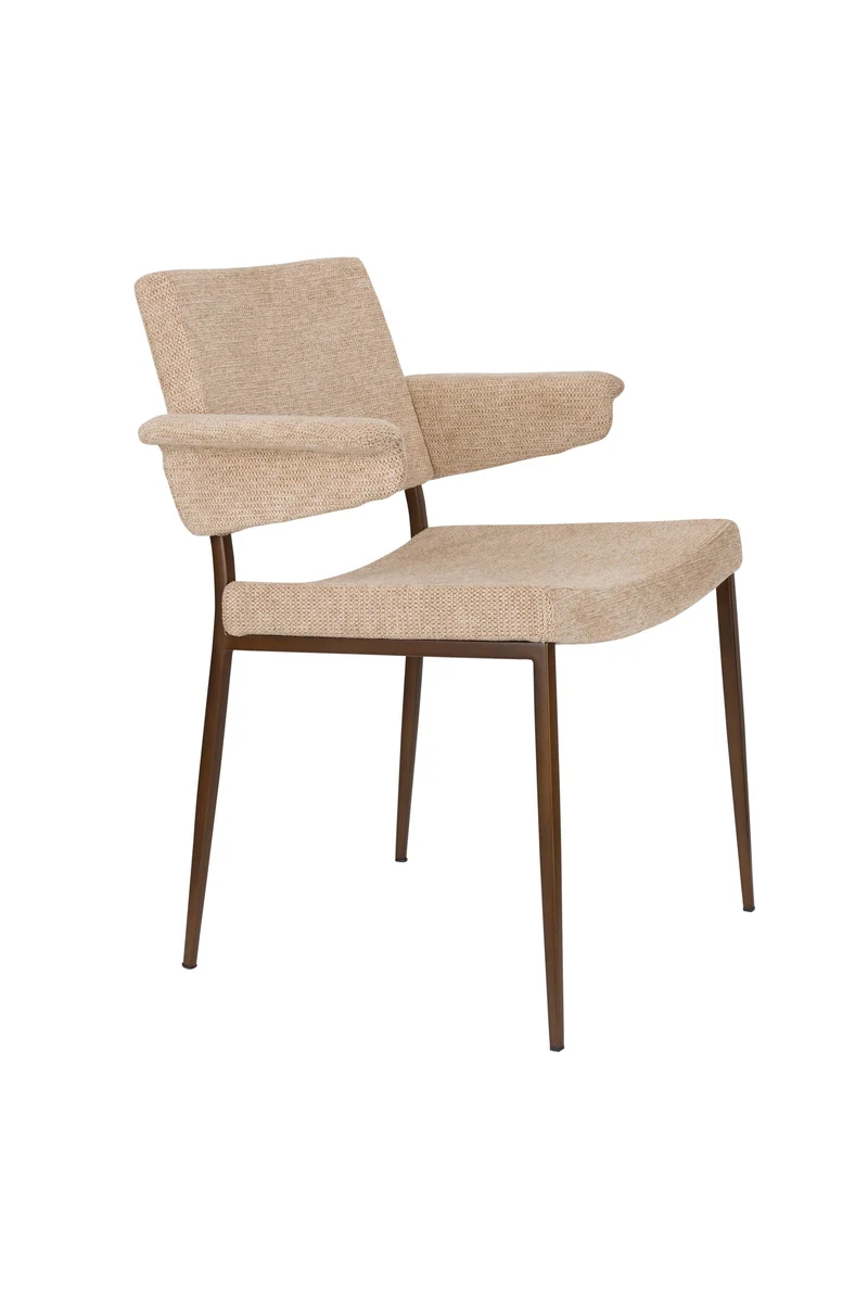 Dutchbone Sessel Portland – Beige, Polyester, 57,5 × 59,5 × 81,5 cm, 2er-Set