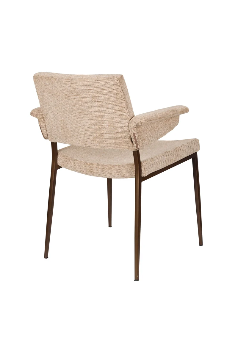 Dutchbone Sessel Portland – Beige, Polyester, 57,5 × 59,5 × 81,5 cm, 2er-Set