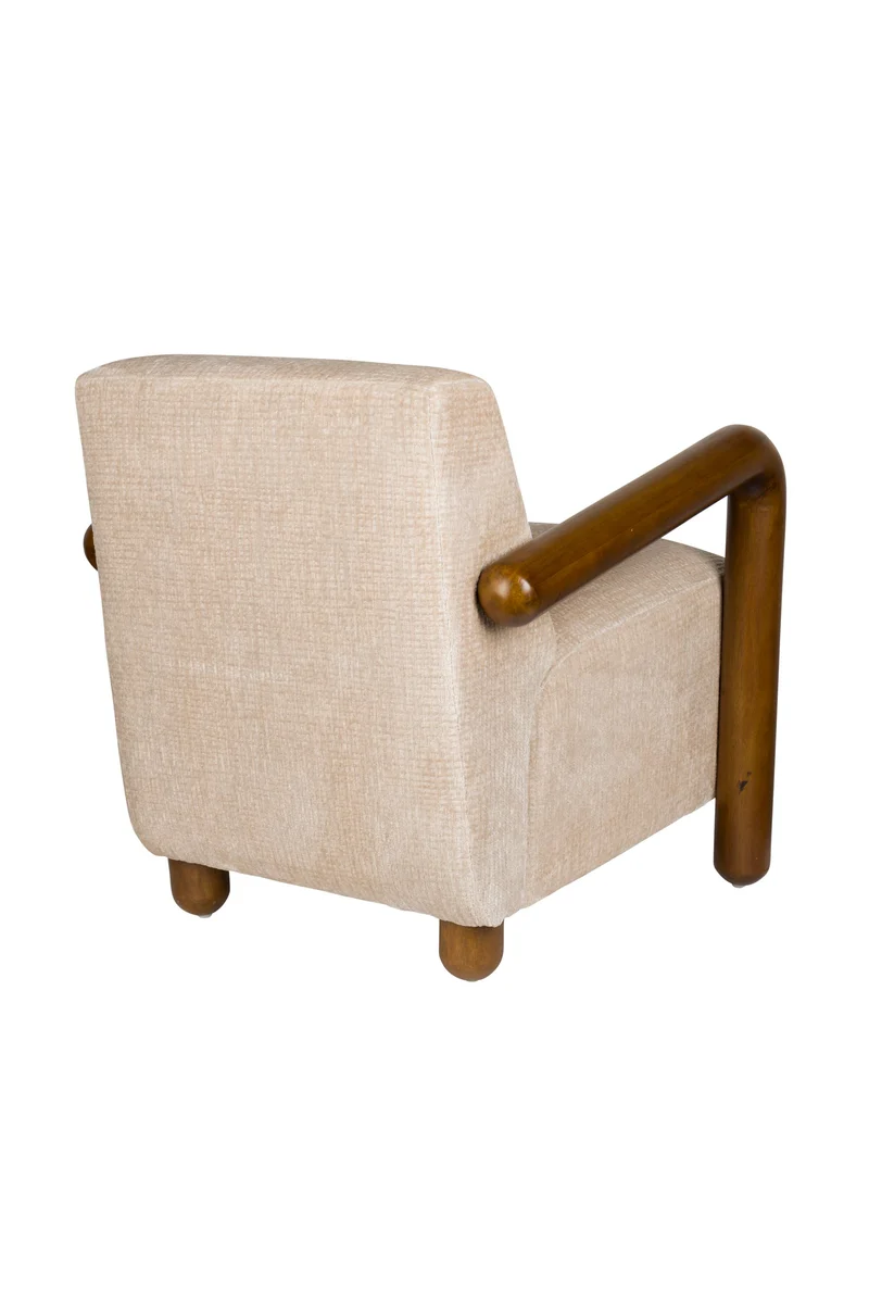 Dutchbone Loungesessel Robinson – Beige, Polyester, 84 × 72,5 × 76 cm