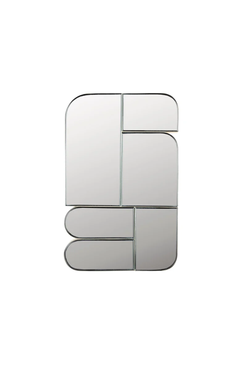 Zuiver Spiegel Glamour – Beige, Eisen, 70 × 45 × 5 cm