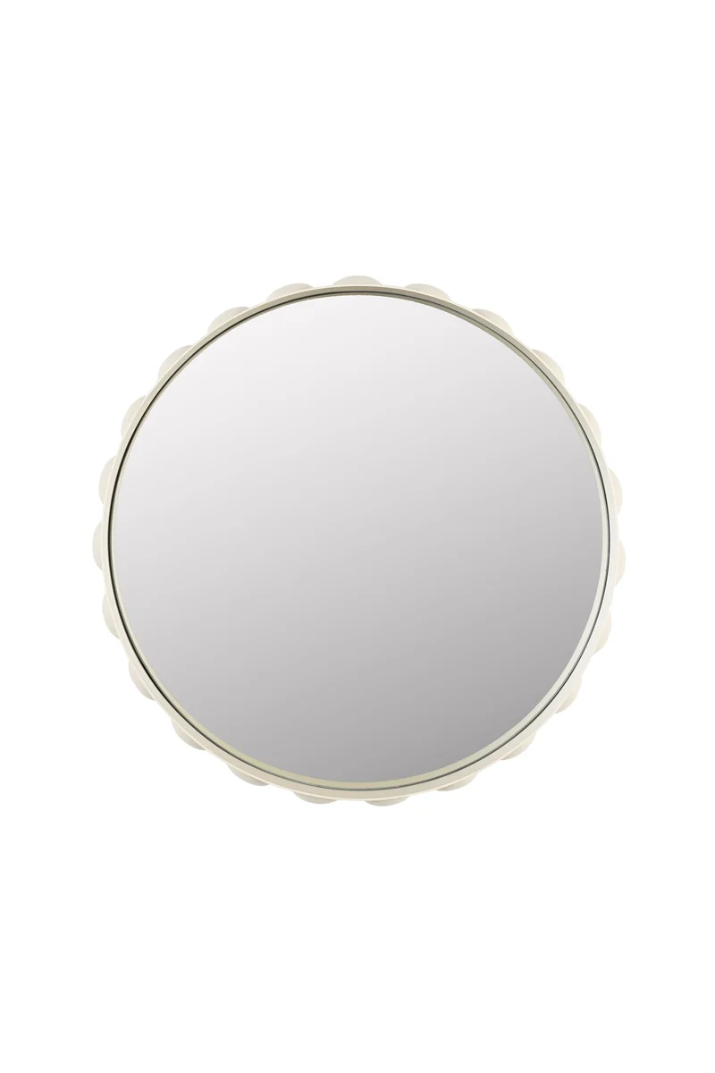 Zuiver Spiegel Bubbles – Beige, Eisen, 50 × 50 × 6 cm