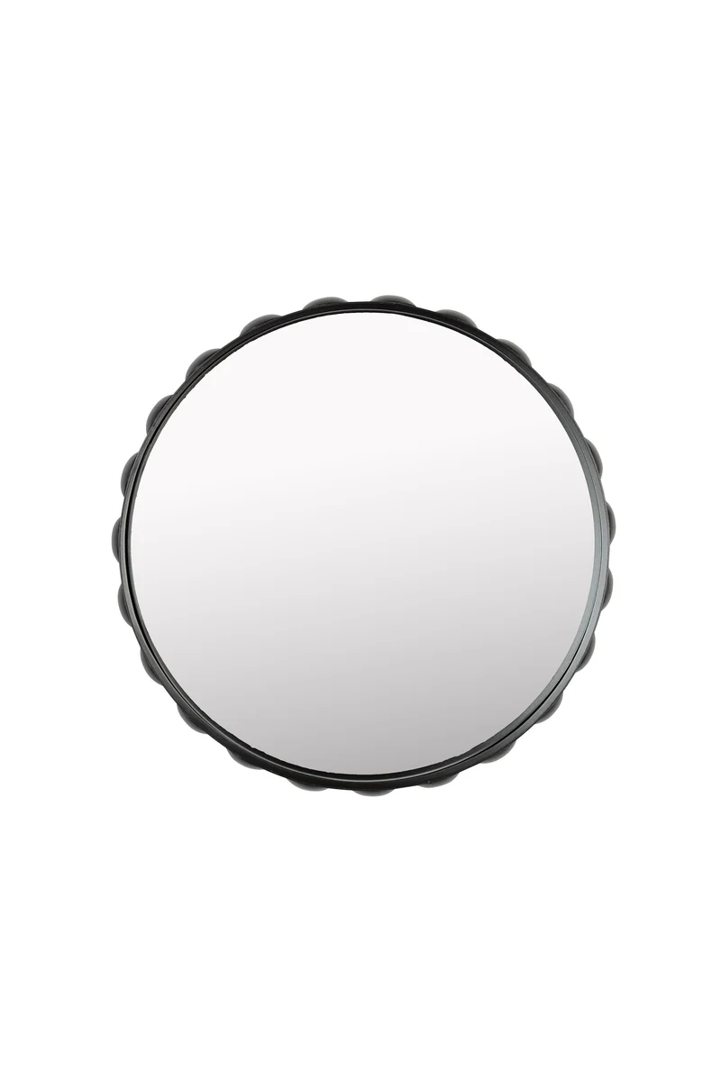 Zuiver Spiegel Bubbles – Dunkelbraun, Eisen, 50 × 50 × 6 cm