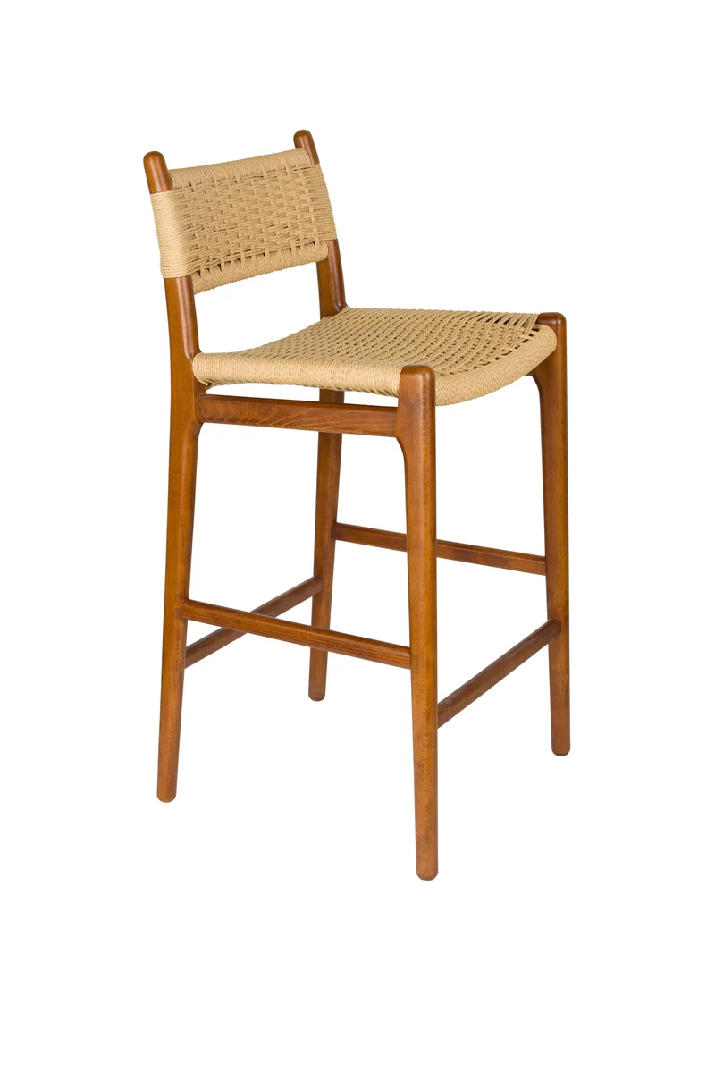 Dutchbone Tresenhocker Cecile – Nussbaum, Holz, 47 × 48 × 95,5 cm