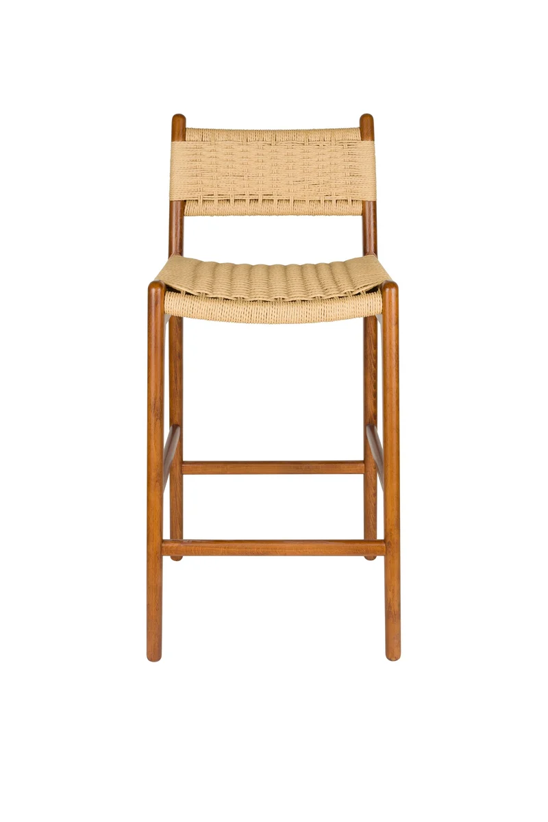 Dutchbone Tresenhocker Cecile – Nussbaum, Holz, 47 × 48 × 95,5 cm