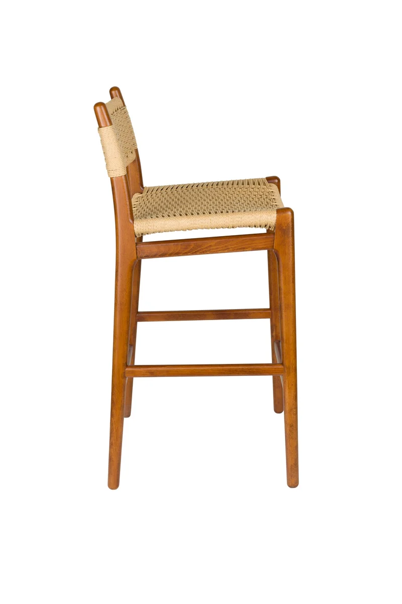 Dutchbone Tresenhocker Cecile – Nussbaum, Holz, 47 × 48 × 95,5 cm