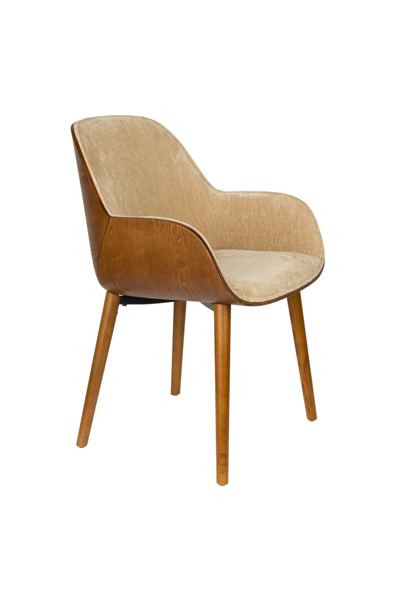 Dutchbone Sessel Taylor – Beige, Polyester, 56,5 × 59,5 × 83,5 cm