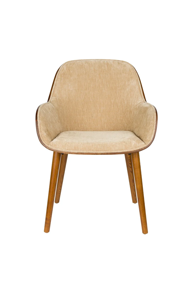 Dutchbone Sessel Taylor – Beige, Polyester, 56,5 × 59,5 × 83,5 cm