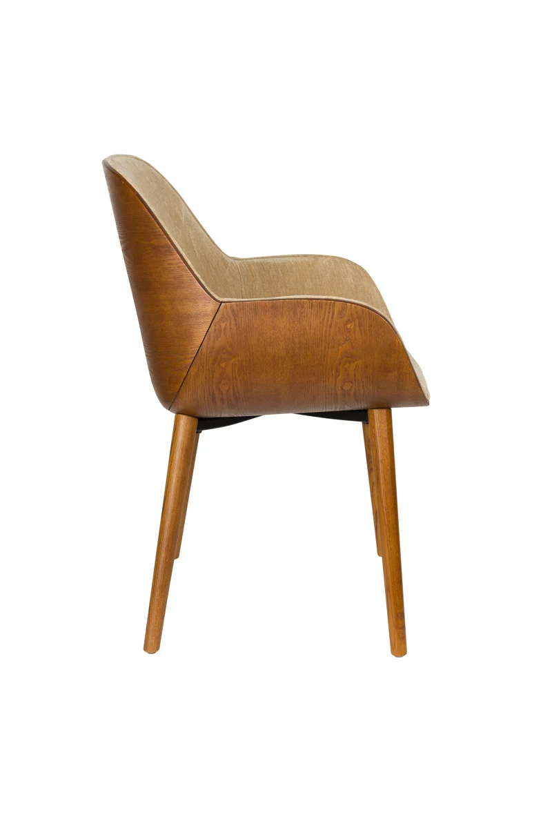Dutchbone Sessel Taylor – Beige, Polyester, 56,5 × 59,5 × 83,5 cm