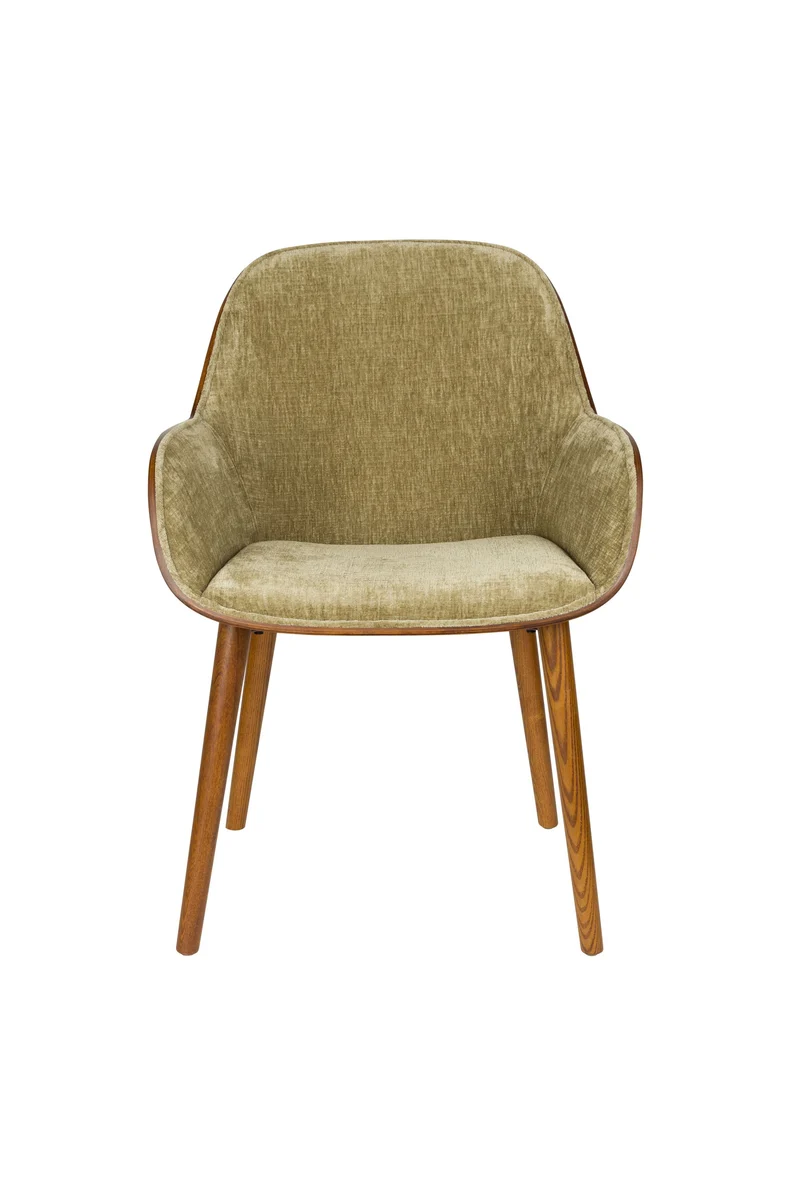 Dutchbone Sessel Taylor – Grün, Polyester, 56,5 × 59,5 × 83,5 cm