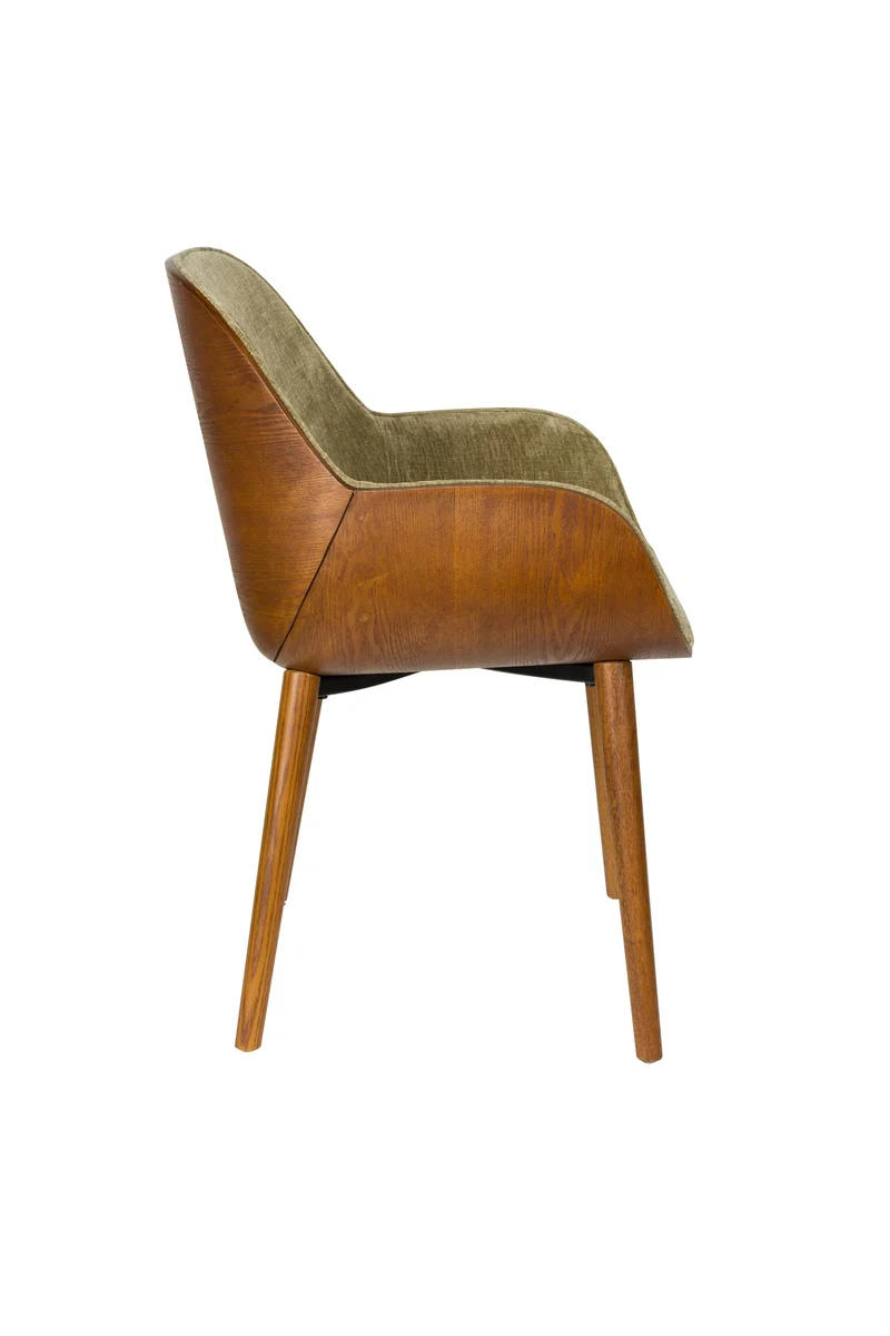 Dutchbone Sessel Taylor – Grün, Polyester, 56,5 × 59,5 × 83,5 cm