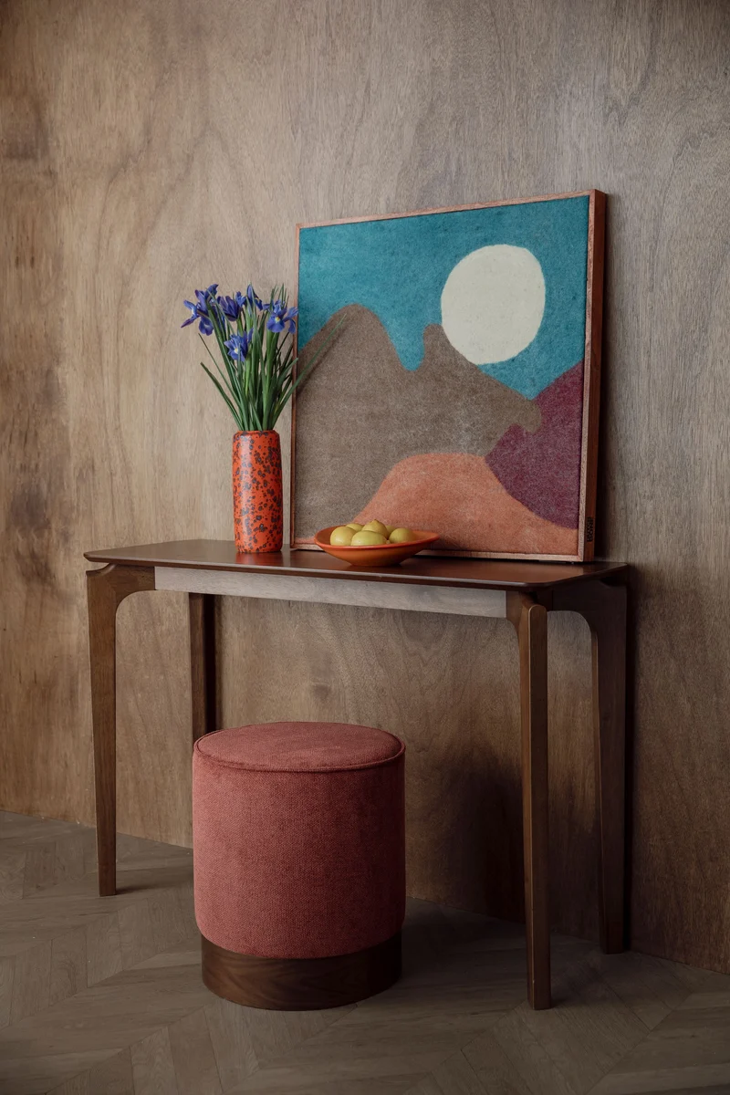 Dutchbone Konsolentisch Savone – Braun, Gummibaumholz, 120 × 80 cm