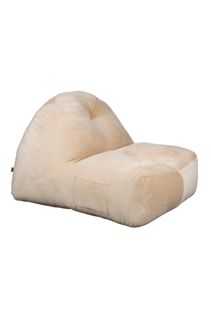 Dutchbone Loungesessel Tombag – Beige, Polyester, 99 × 78 cm