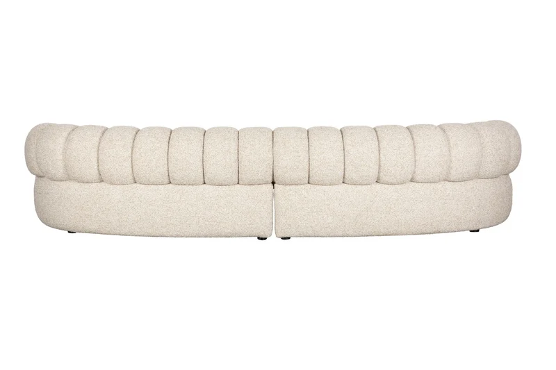 Dutchbone Sofa Duvane 4,5-Sitzer – Beige, Polyester, 114 × 310 × 68 cm