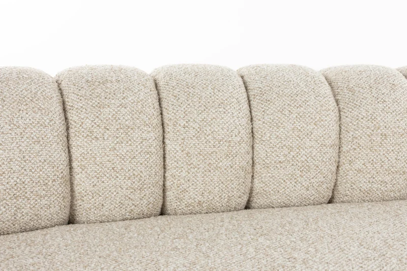Dutchbone Sofa Duvane 4,5-Sitzer – Beige, Polyester, 114 × 310 × 68 cm