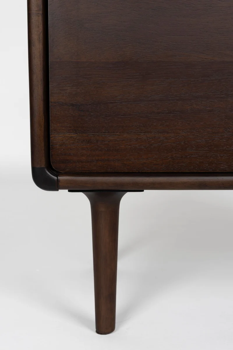 Dutchbone Kommode Elroy – Braun, Akazienfurnier, 45 × 65 × 155 cm