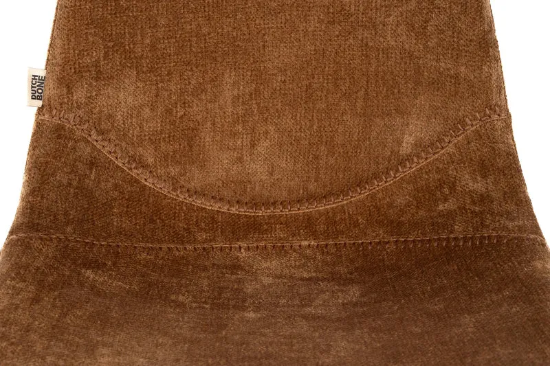 Dutchbone Stuhl Franky – Cognac, Stahl, 56 × 46 × 83 cm, 2er-Set