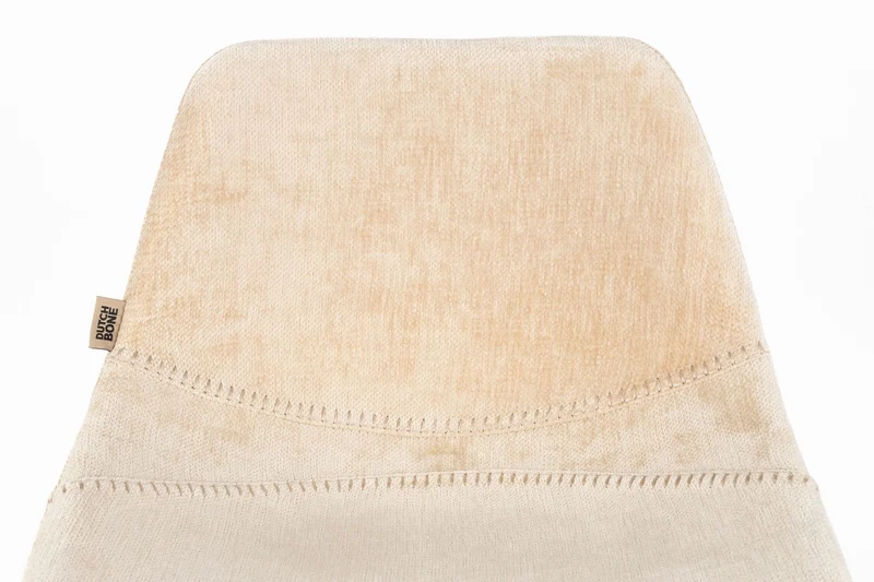 Dutchbone Tresenhocker Franky – Beige, Polyester, 52 × 45 × 91 cm, 2er-Set