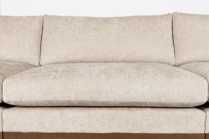 Zuiver Sofa Blossom 4,5-Sitzer – Sand, Stoff, 101 × 335 × 80 cm