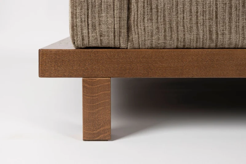 Zuiver Sofa Blossom 3-Sitzer – Moos, Stoff, 101 × 230 × 80 cm