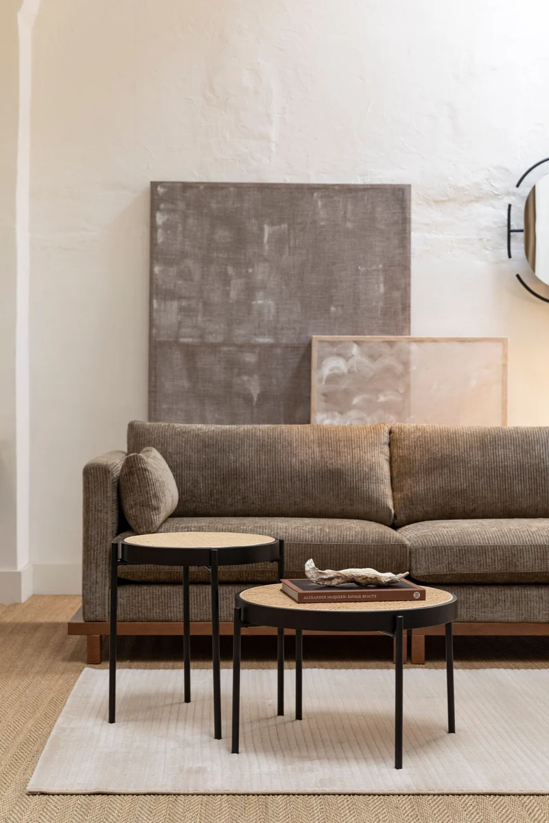 Zuiver Sofa Blossom 4,5-Sitzer – Moos, Stoff, 101 × 335 × 80 cm