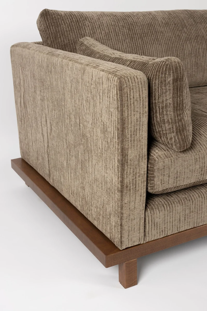 Zuiver Sofa Blossom 4,5-Sitzer – Moos, Stoff, 101 × 335 × 80 cm