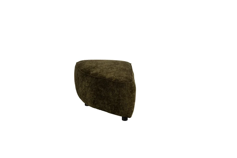 Zuiver Sofa-Element Hunter Pie Pouf Left Forest – Beige, Stoff, 100 × 60 × 38 cm