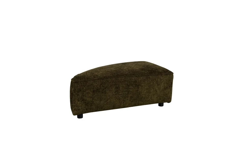 Zuiver Sofa-Element Hunter Pie Pouf Left Forest – Beige, Stoff, 100 × 60 × 38 cm