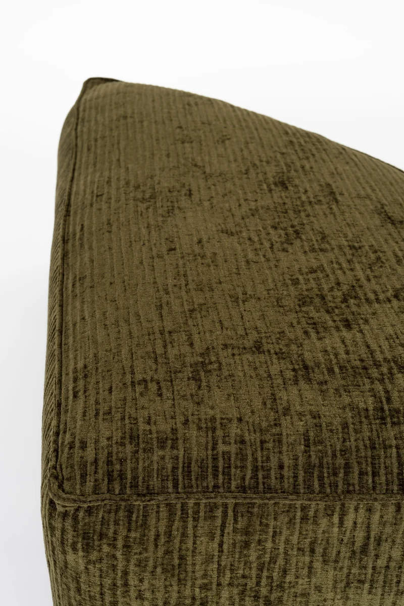 Zuiver Sofa-Element Hunter Pie Pouf Left Forest – Beige, Stoff, 100 × 60 × 38 cm
