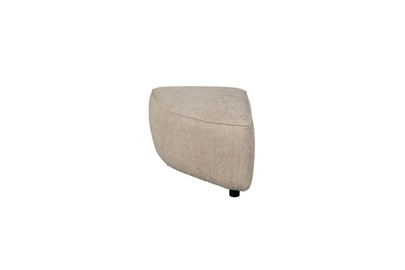Zuiver Sofa-Element Hunter Pie Pouf Left – Sand, Stoff, 100 × 60 × 38 cm