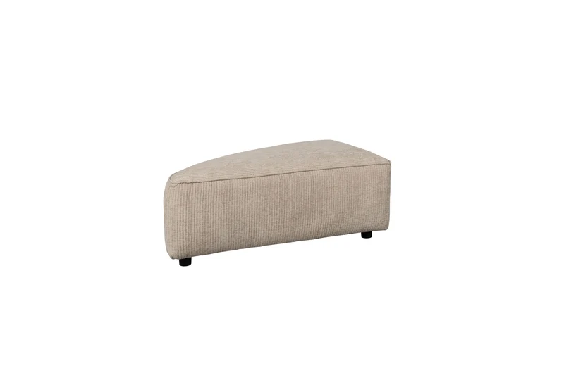 Zuiver Sofa-Element Hunter Pie Pouf Left – Sand, Stoff, 100 × 60 × 38 cm