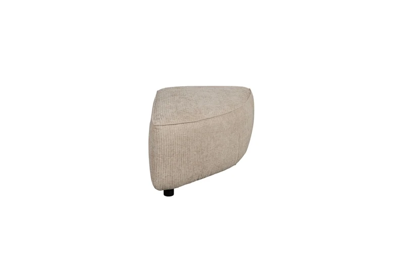 Zuiver Sofa-Element Hunter Pie Pouf Right – Sand, Stoff, 100 × 60 × 38 cm