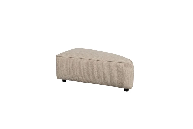 Zuiver Sofa-Element Hunter Pie Pouf Right – Sand, Stoff, 100 × 60 × 38 cm