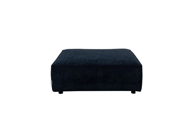 Zuiver Sofa-Element Hunter 1,5-Sitzer No Back Navy – Blau, Stoff, 100 × 99 × 38 cm