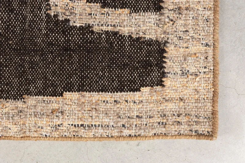 Dutchbone Teppich Briton 200 × 300 cm – Braun, Wolle