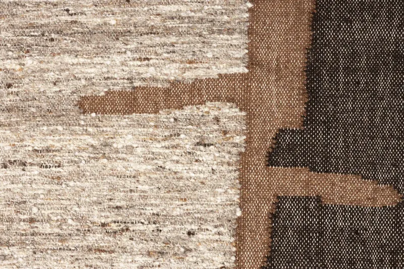 Dutchbone Teppich Briton 160 × 230 cm – Braun, Wolle