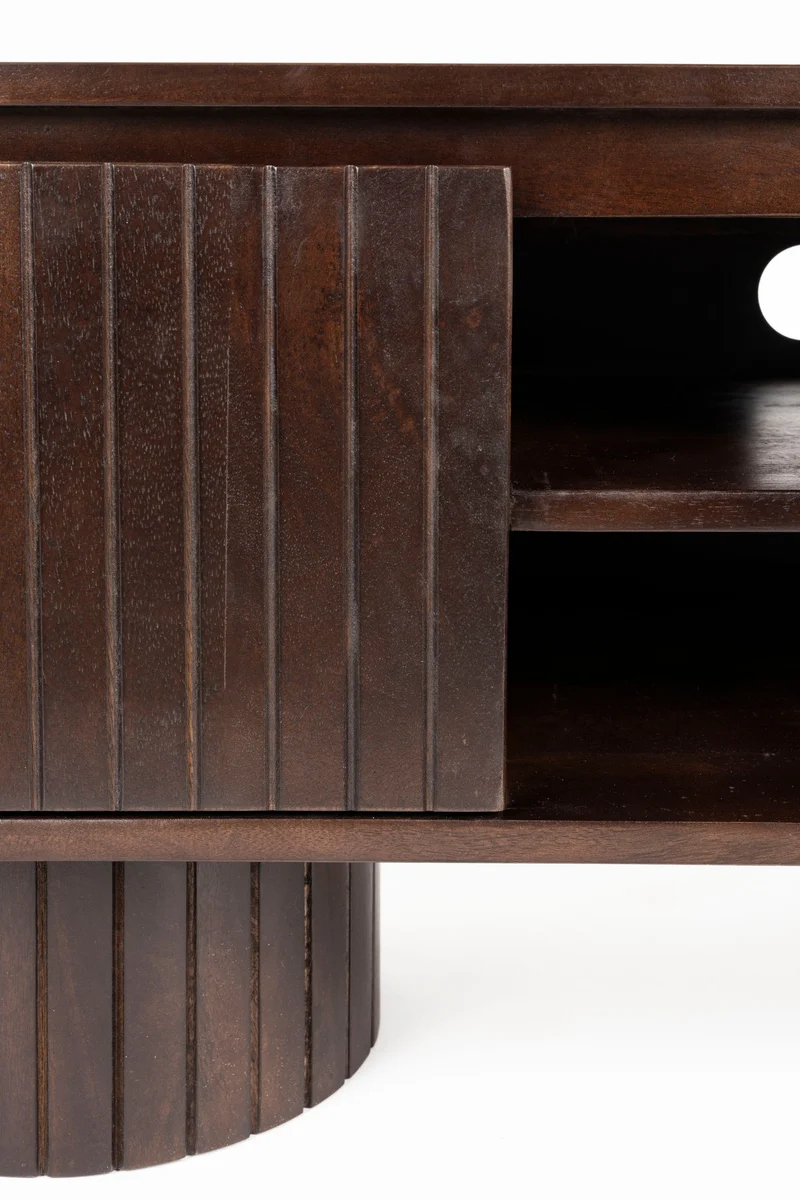 Dutchbone Sideboard Kenji – Braun, Mangoholz, 40 × 140 × 45 cm