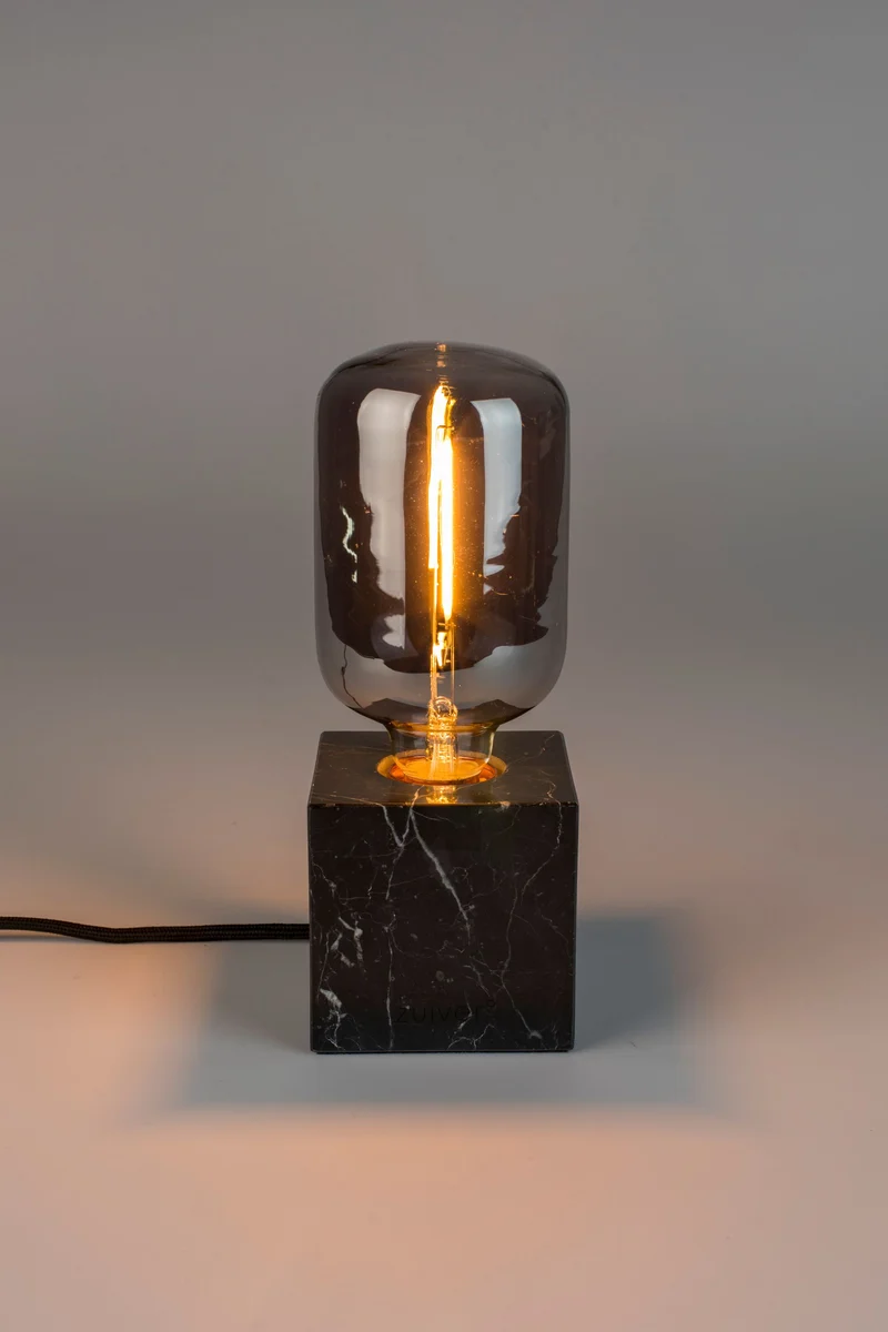 Zuiver Leuchtmittel Bulb Hazy Tall – Rauchgrau, Glas, 8,5 × 8,5 × 17 cm